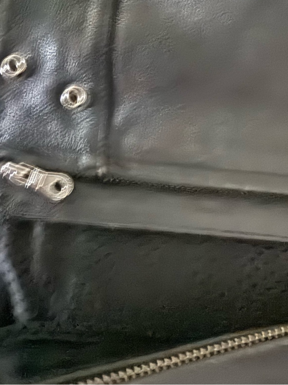 Harley-Davidson Black, Orange & White Leather Riding Jacket - Picture 3 of 8